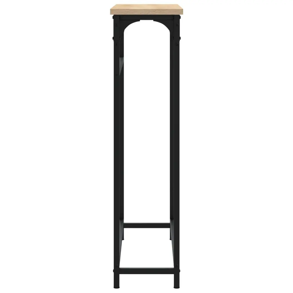 Console Table Hallway Entry Accent Engineered Wood Brown 75x19.5x75cm