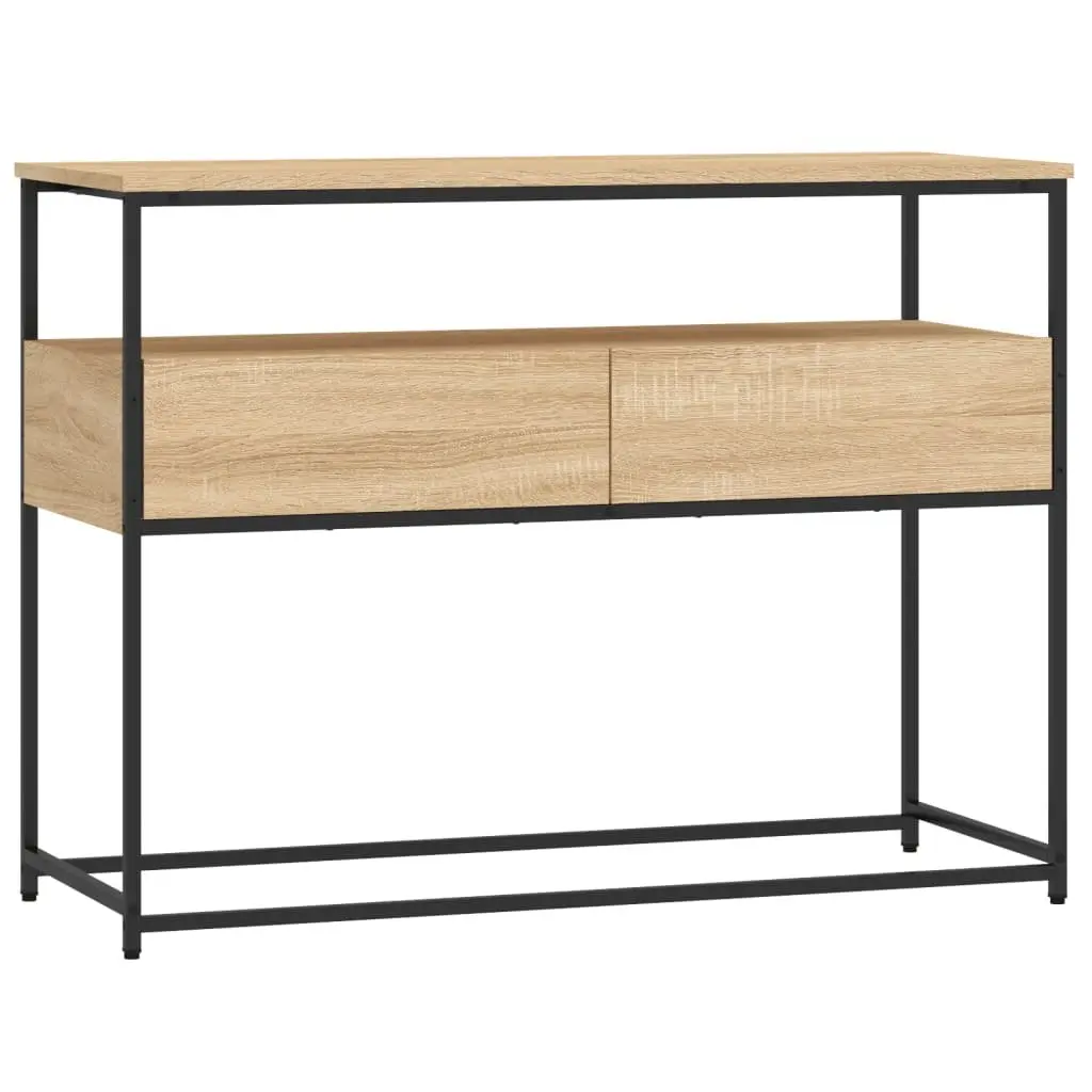 Console Table Sonoma Oak Accent End Table Living Room Hallway Entryway Storage