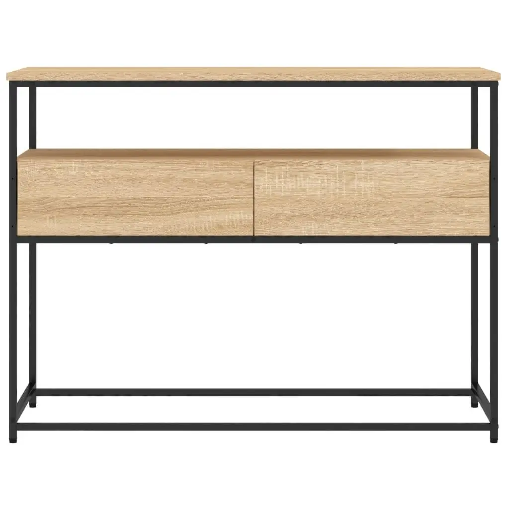 Console Table Sonoma Oak Accent End Table Living Room Hallway Entryway Storage