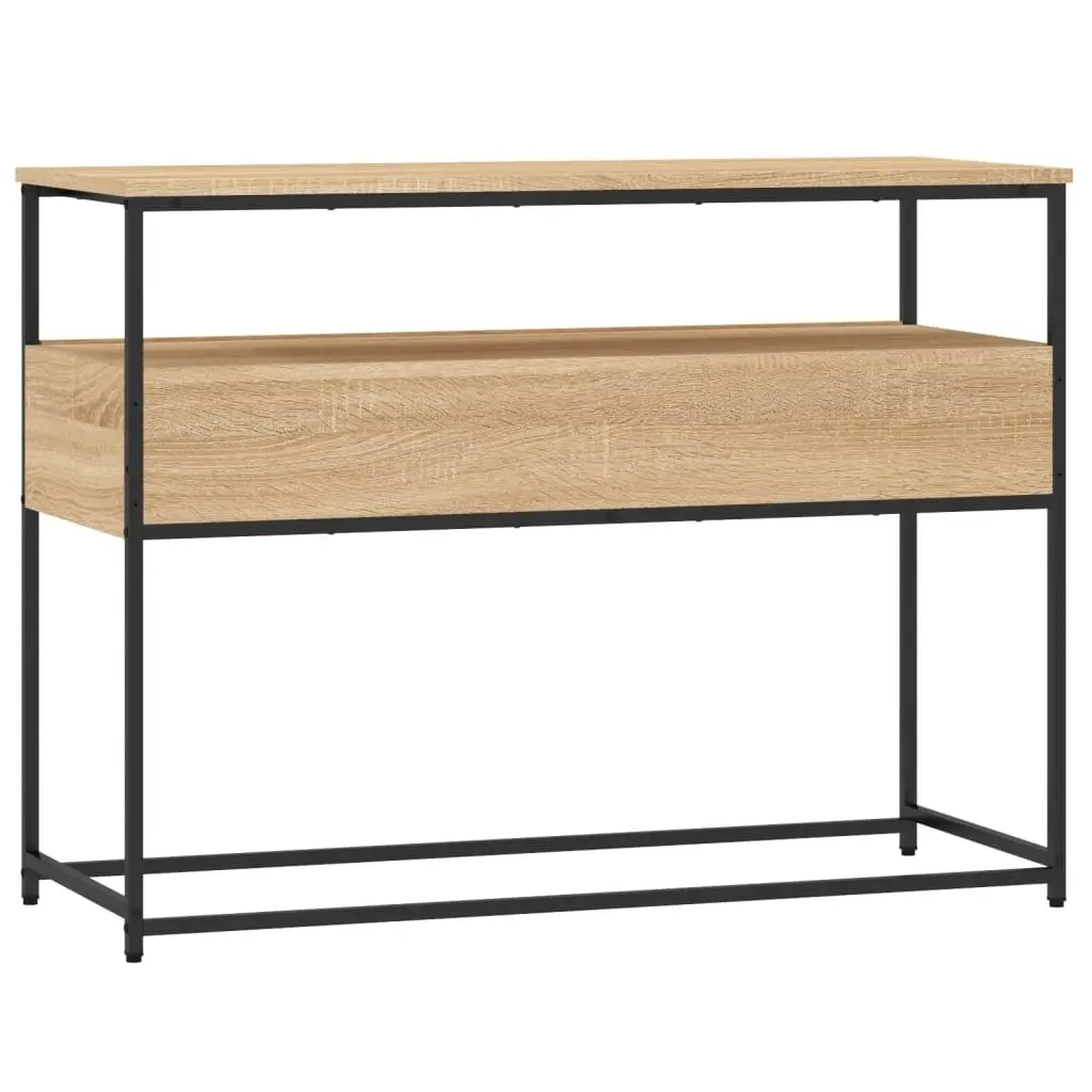Console Table Sonoma Oak Accent End Table Living Room Hallway Entryway Storage