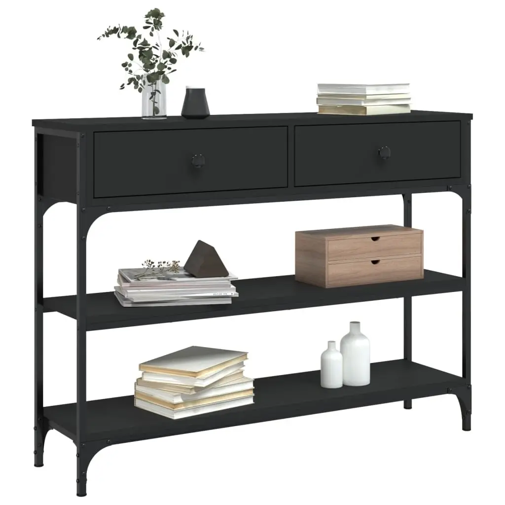 Console Table Black Entryway Accent Living Room Hallway Sofa Side End Table