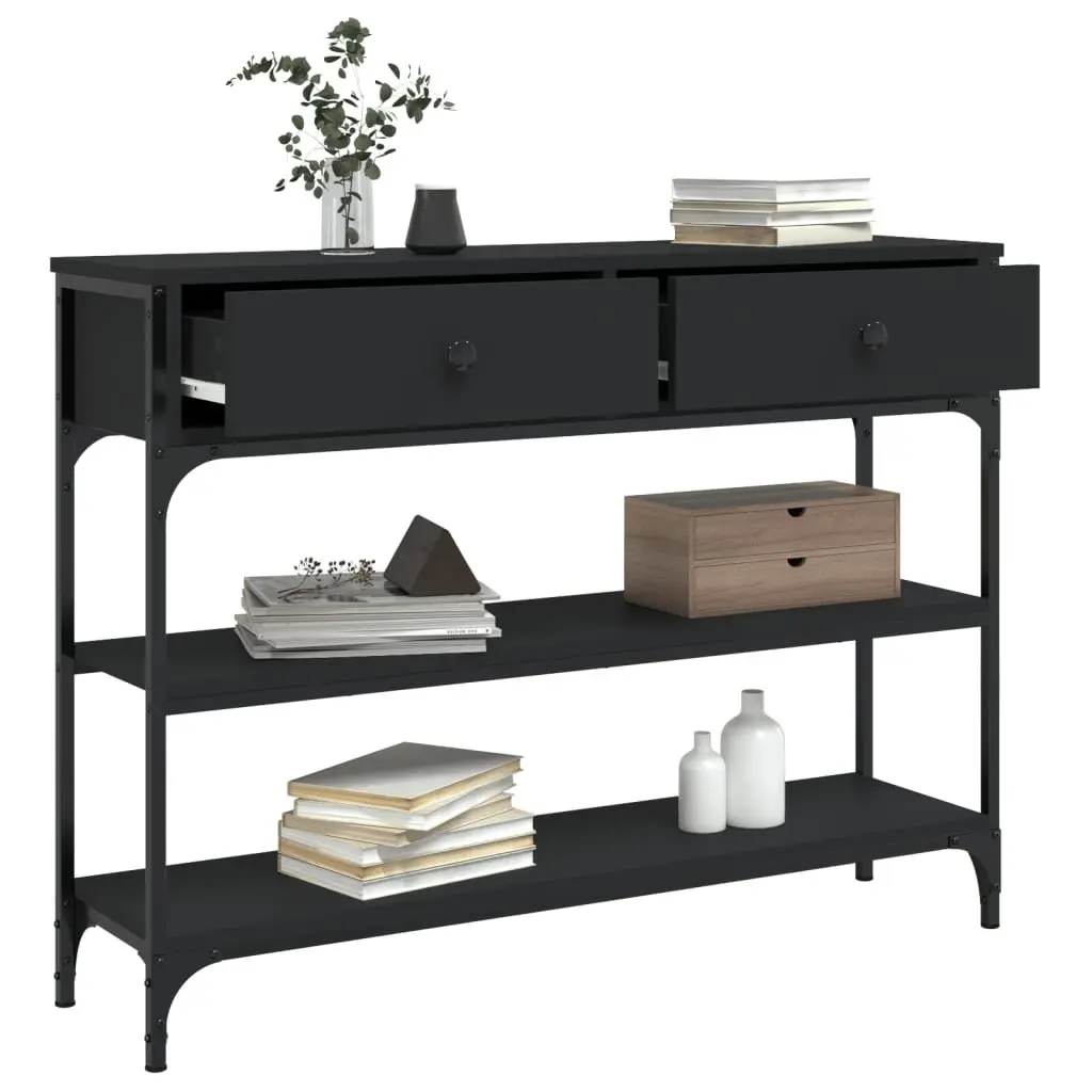 Console Table Black Entryway Accent Living Room Hallway Sofa Side End Table