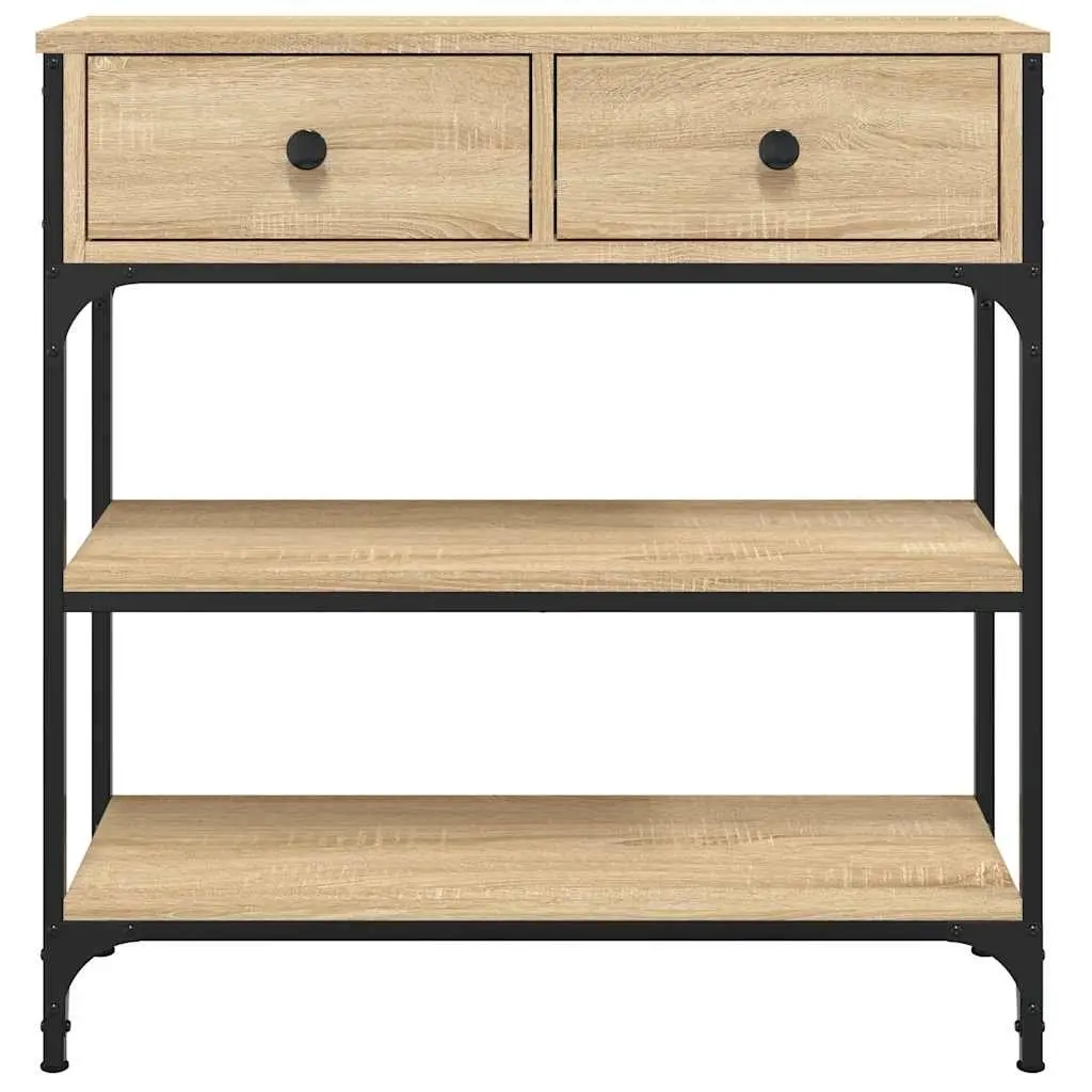 Console Table Entryway Living Room Hallway 72.5cm W x 25cm D x 75cm H Sonoma Oak Engineered Wood