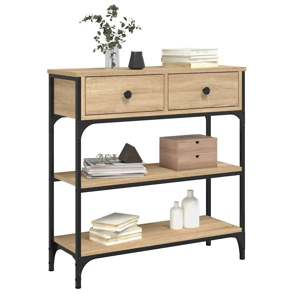 Console Table Entryway Living Room Hallway 72.5cm W x 25cm D x 75cm H Sonoma Oak Engineered Wood