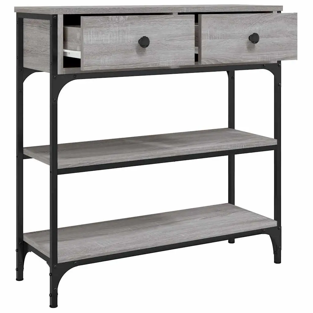 Console Table Entryway Living Room Grey Sonoma 72.5x25x75 cm