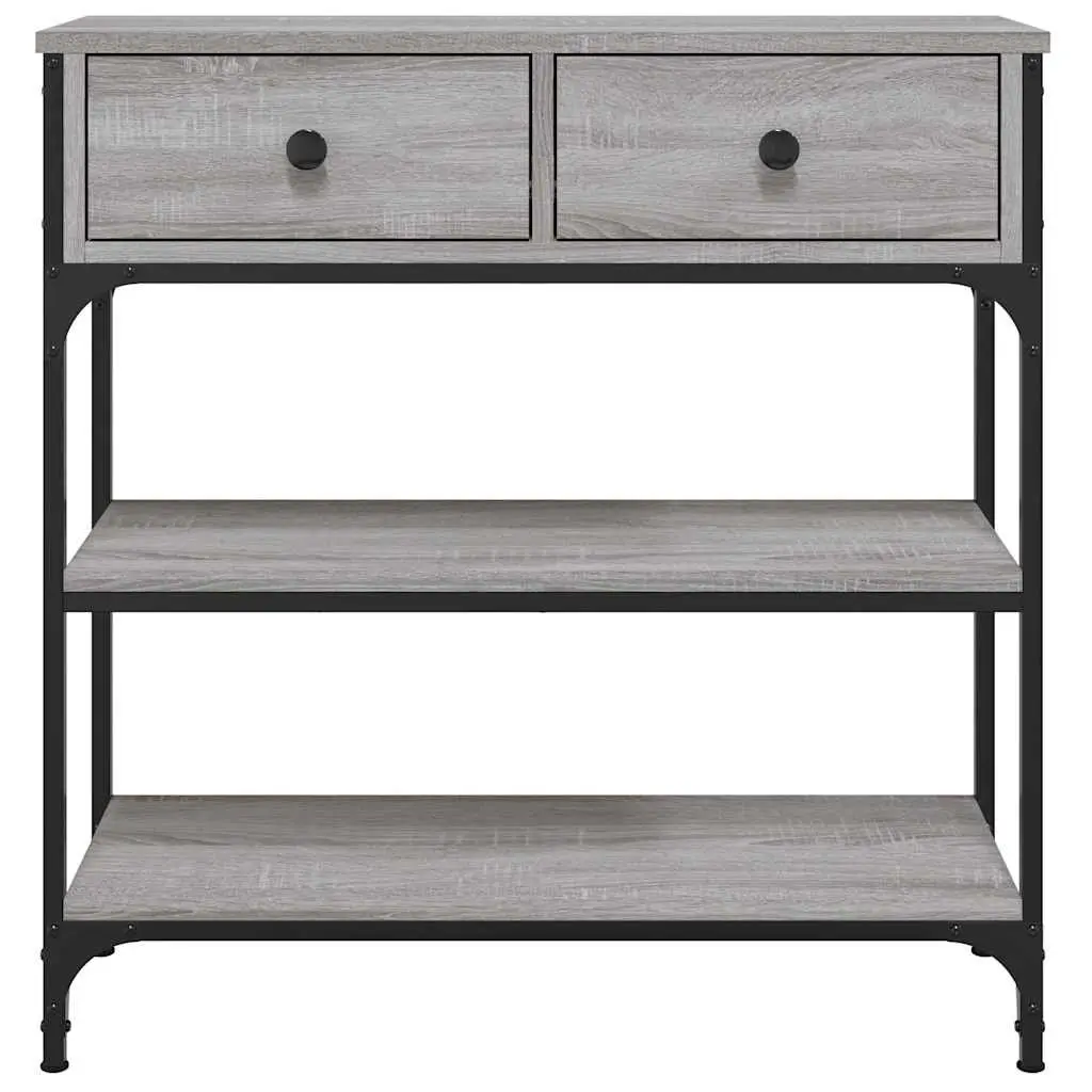 Console Table Entryway Living Room Grey Sonoma 72.5x25x75 cm