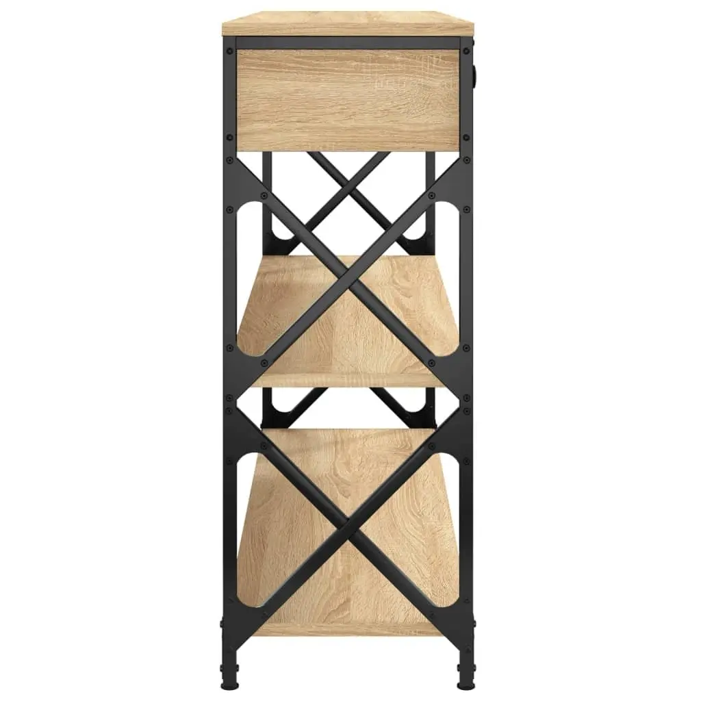 Console Table Sonoma Oak 100x28x75 cm Hallway Entryway Storage Accent Table