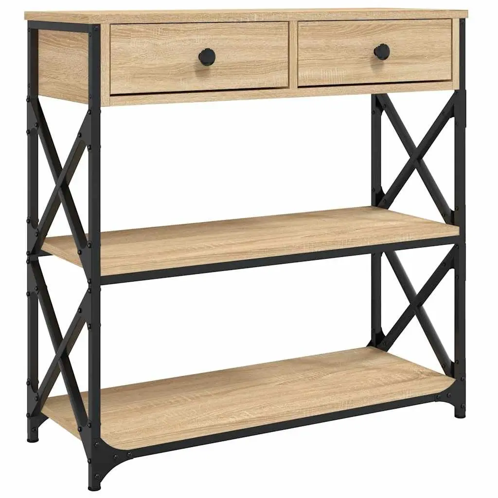 End Table Console Hallway Entryway Accent Storage Display Brown Sofa Side