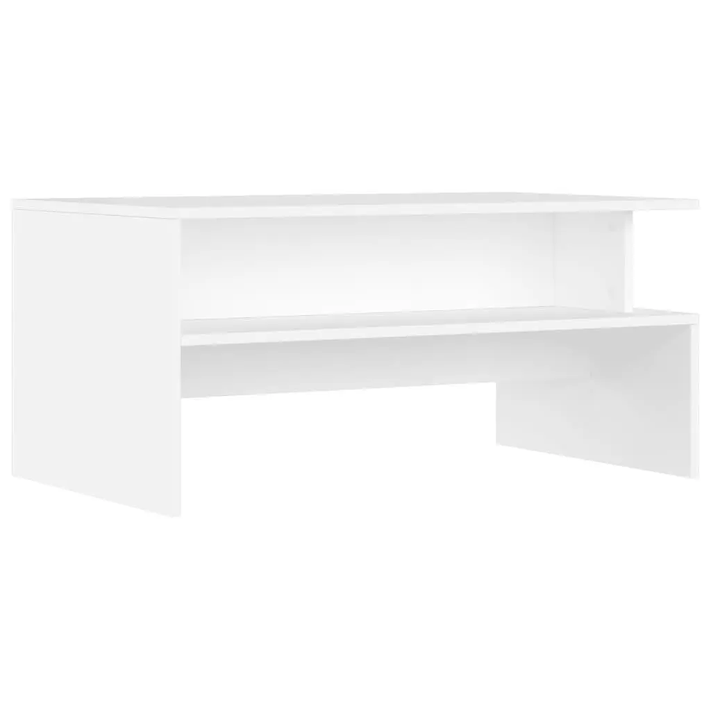 White Coffee Table with Storage