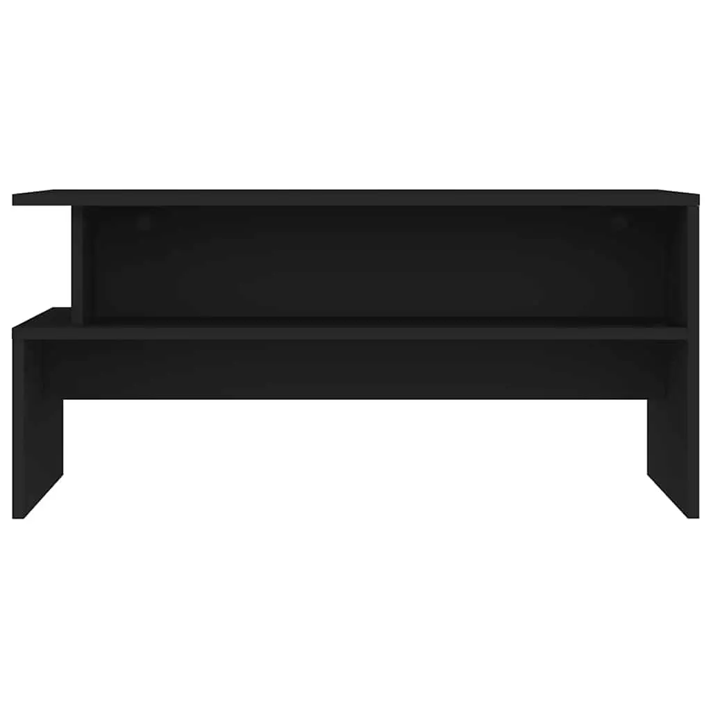 Coffee Table Black Storage Side Table Living Room Furniture Accent Desk