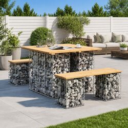 Garden Table Dimensions: 100L x 102W x 72H cm, Pinewood Top