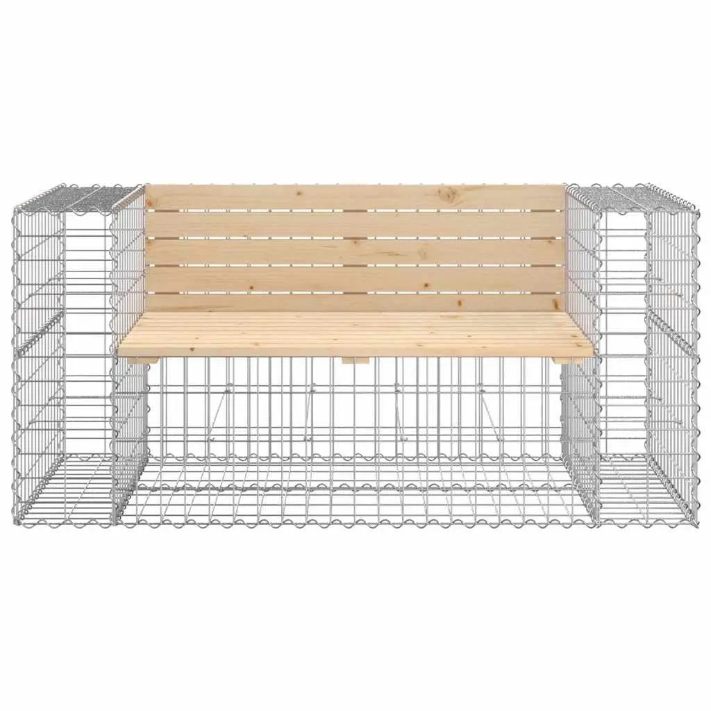 Garden Bench Outdoor Seating Brown Solid Pinewood 143 x 71 x 65.5 cm