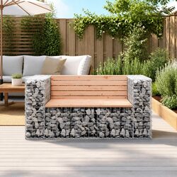 Garden Bench Dimensions: 143x71cm, Solid Wood & Steel