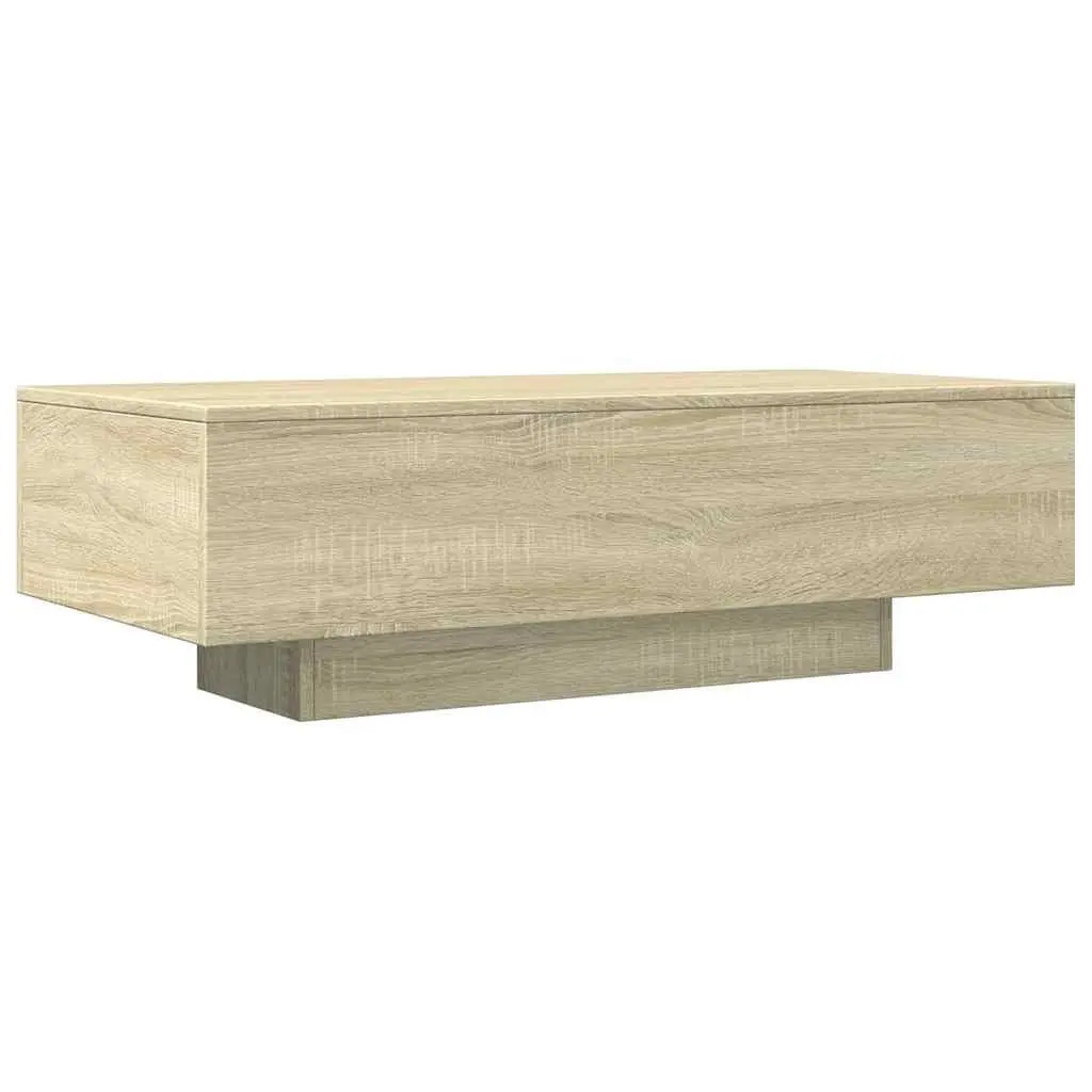 Coffee Table Living Room 100x49.5x31 cm Engineered Wood Sonoma Oak