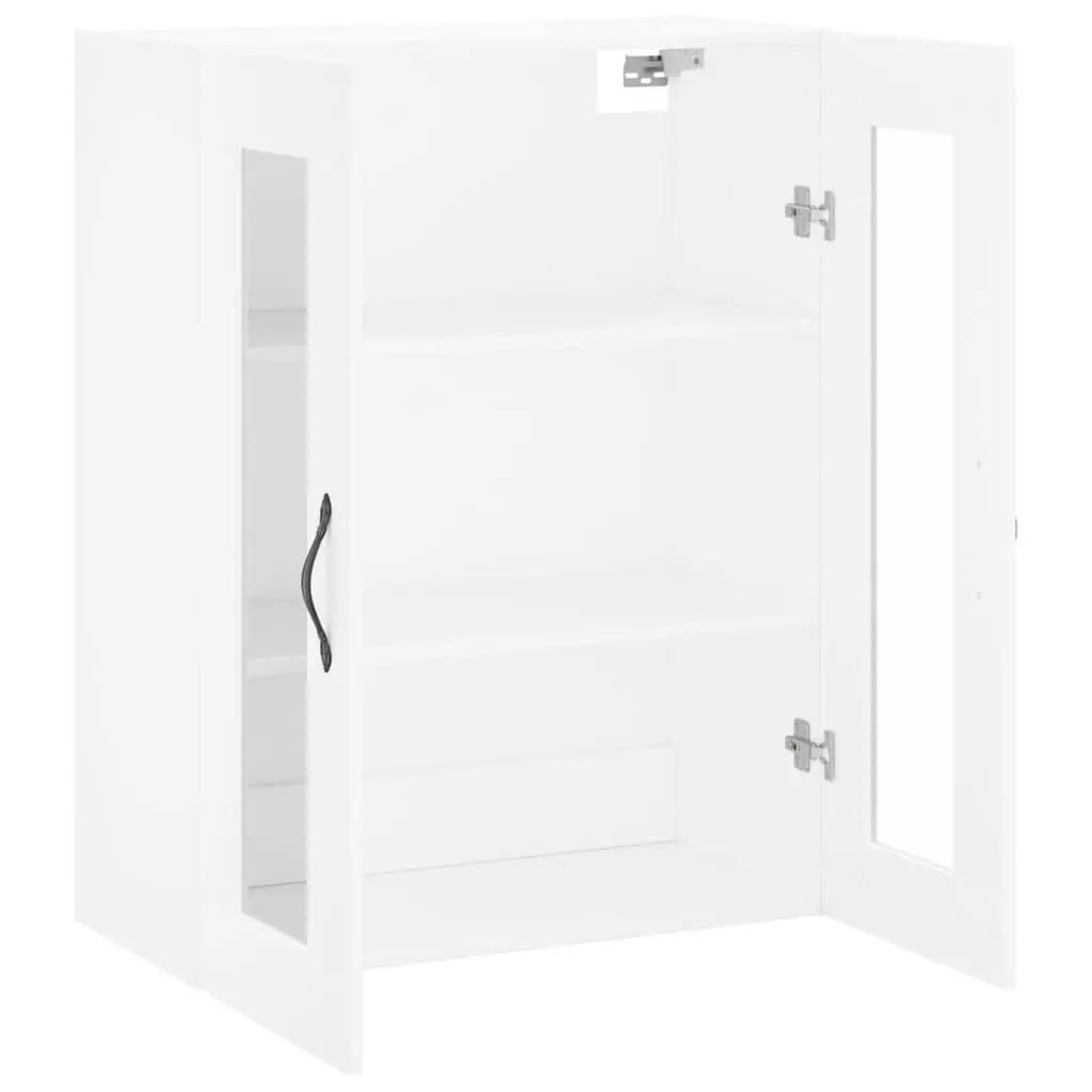 Wall-Mounted White Storage Cabinet