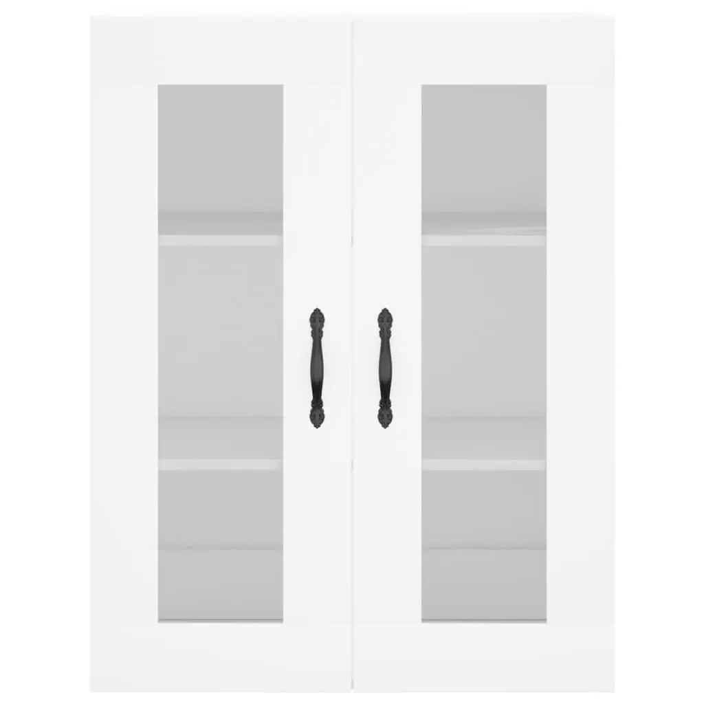 Wall-Mounted White Storage Cabinet