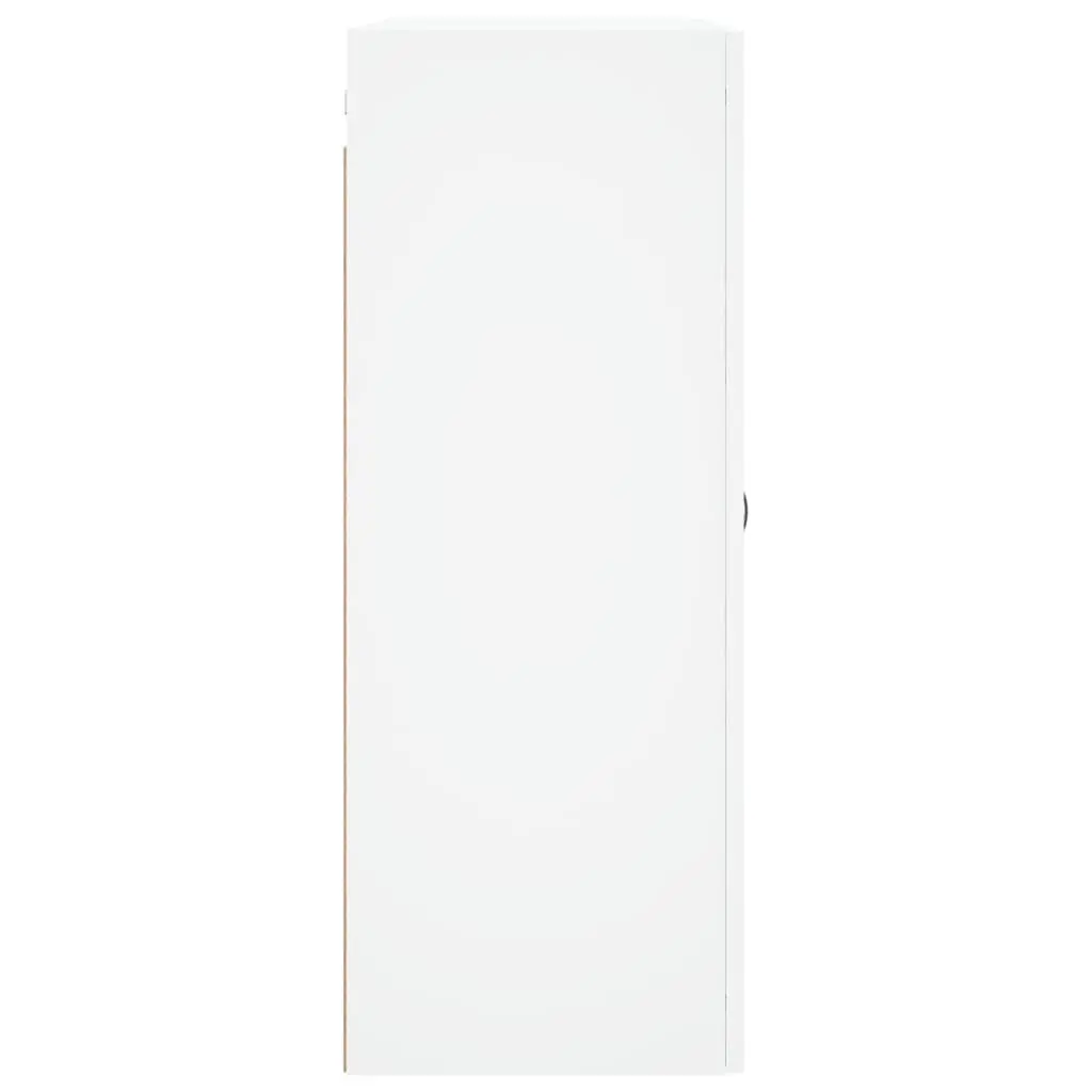 Wall-Mounted White Storage Cabinet
