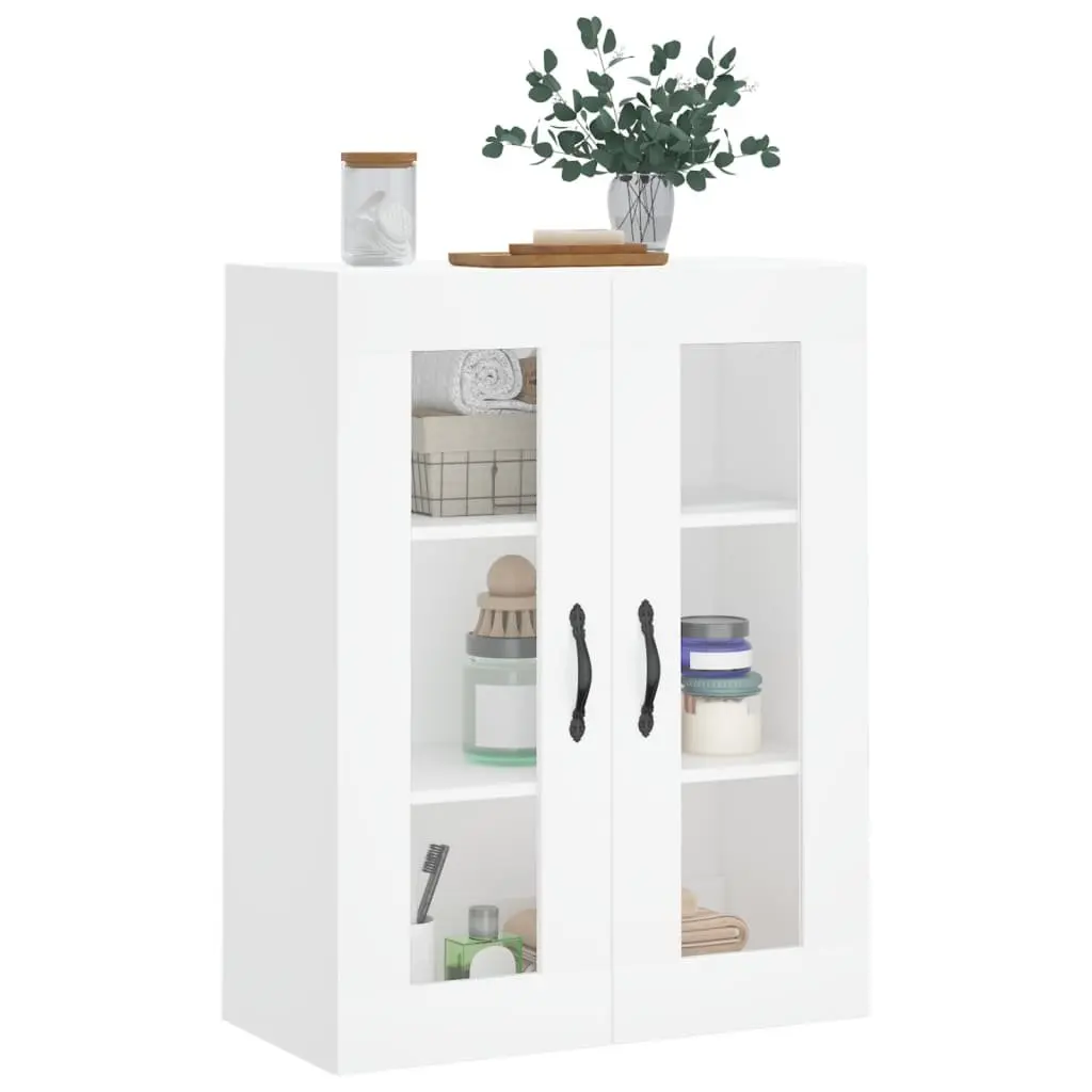 Wall-Mounted White Storage Cabinet