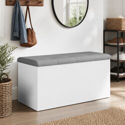 White Storage Bench Specifications: 82L x 42W x 45H cm