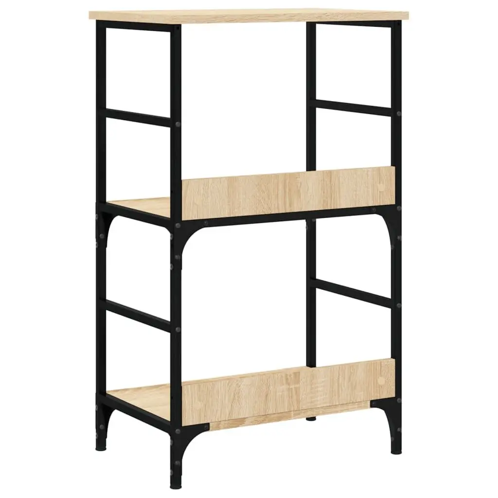Bookshelf Storage Shelf Home Office 50x33x82cm Sonoma Oak