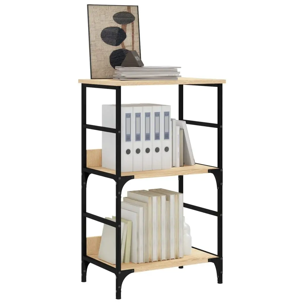 Bookshelf Storage Shelf Home Office 50x33x82cm Sonoma Oak