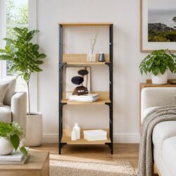 Engineered Wood Bookshelf Cabinet – 50 x 33 x 117.5 cm