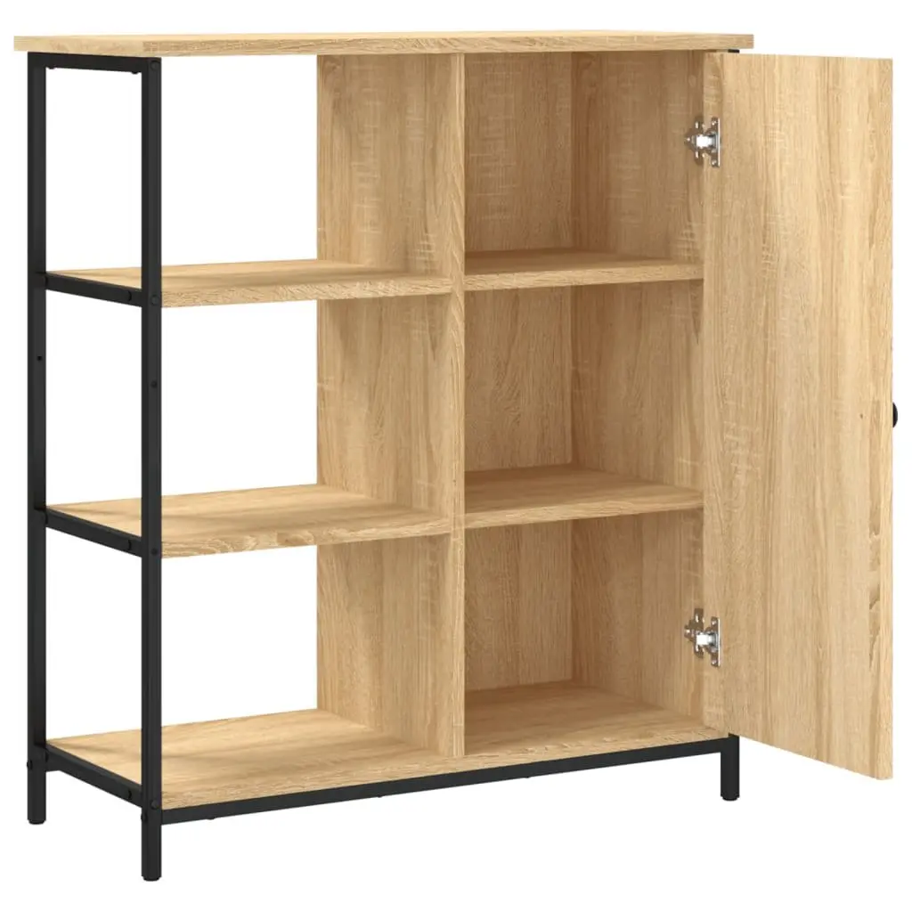 Sideboard Storage Cabinet for Home Use Brown Engineered Wood 70W x 30D x 80H cm