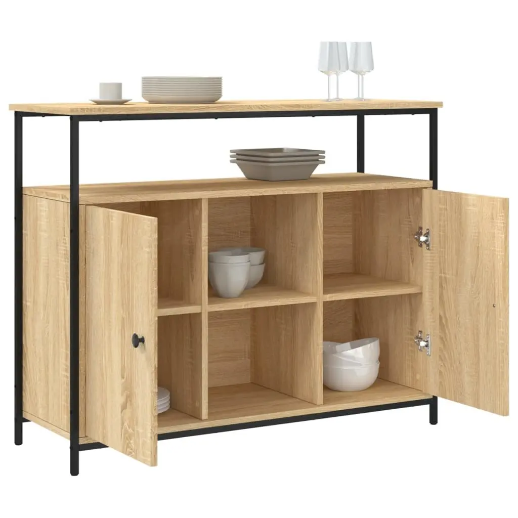 Brown Engineered Wood Sideboard