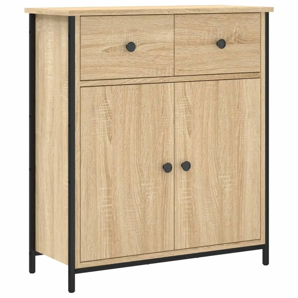 Engineered Wood Sideboard Cabinet 70x30x80cm Brown