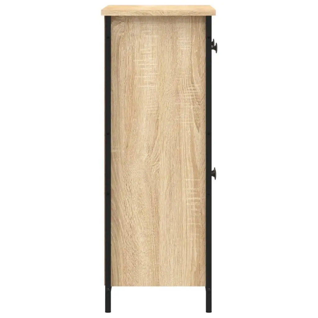 Engineered Wood Sideboard Cabinet 70x30x80cm Brown