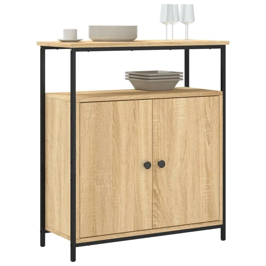 Brown Engineered Wood Sideboard
