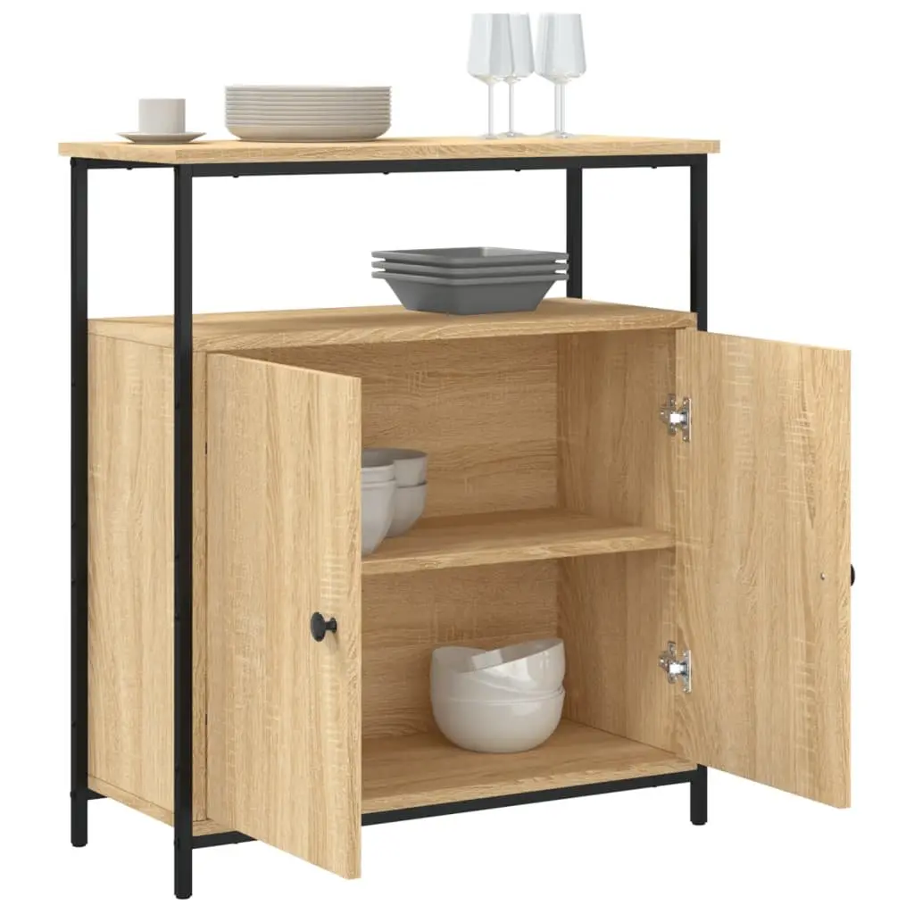 Brown Engineered Wood Sideboard
