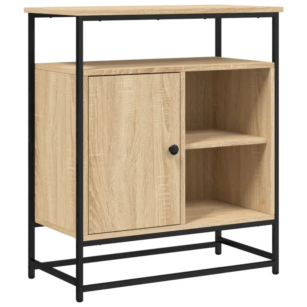 Sideboard Storage Cabinet Living Room Brown 69x35x80cm Engineered Wood