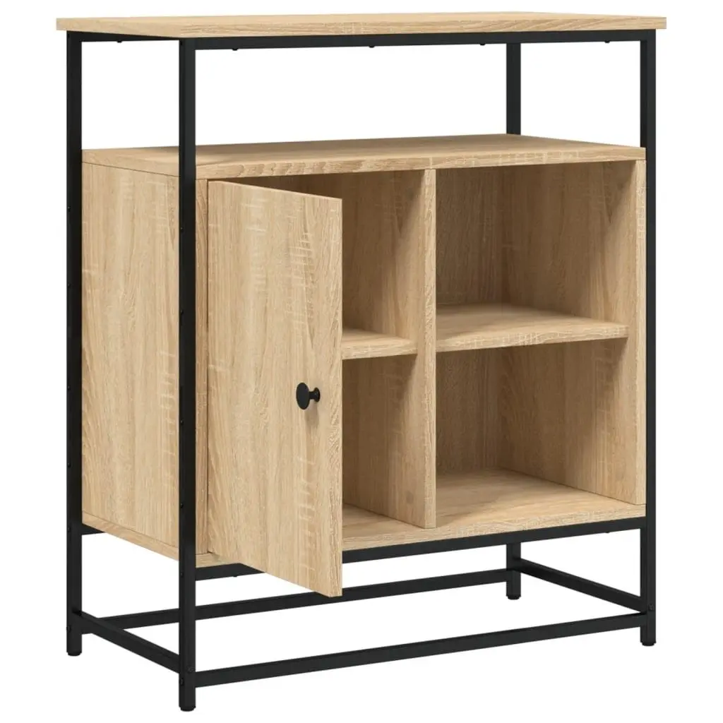 Sideboard Storage Cabinet Living Room Brown 69x35x80cm Engineered Wood