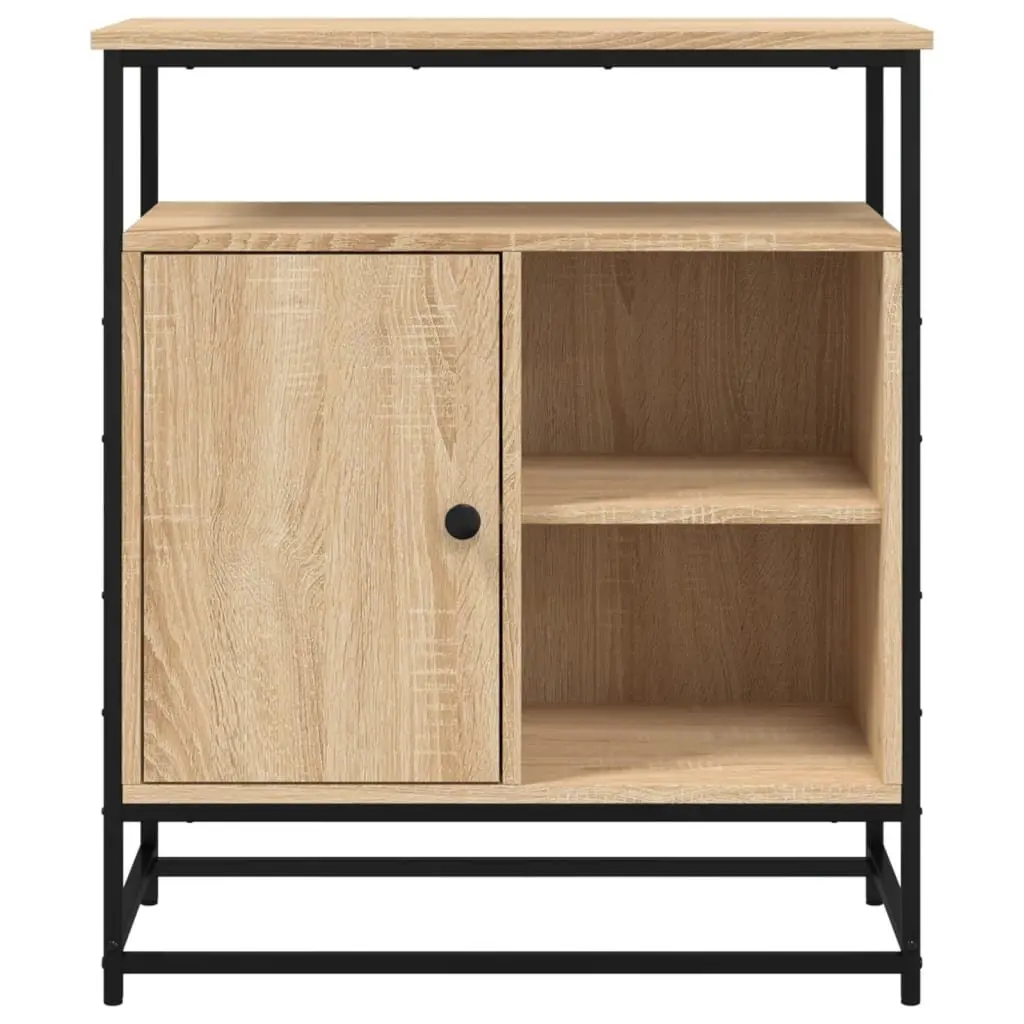Sideboard Storage Cabinet Living Room Brown 69x35x80cm Engineered Wood