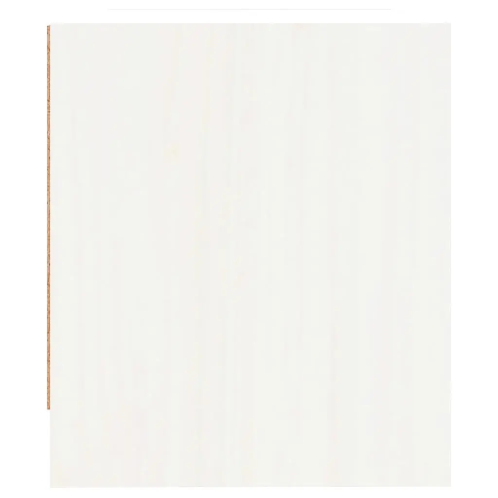 White Solid Pine Bedside Cabinet