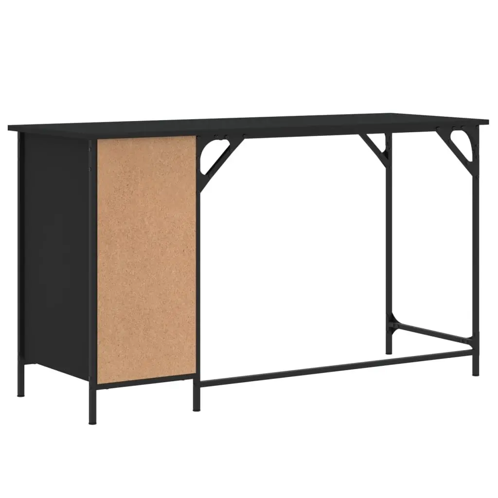 Computer Desk Black Home Office Workspace 131x48x75 cm