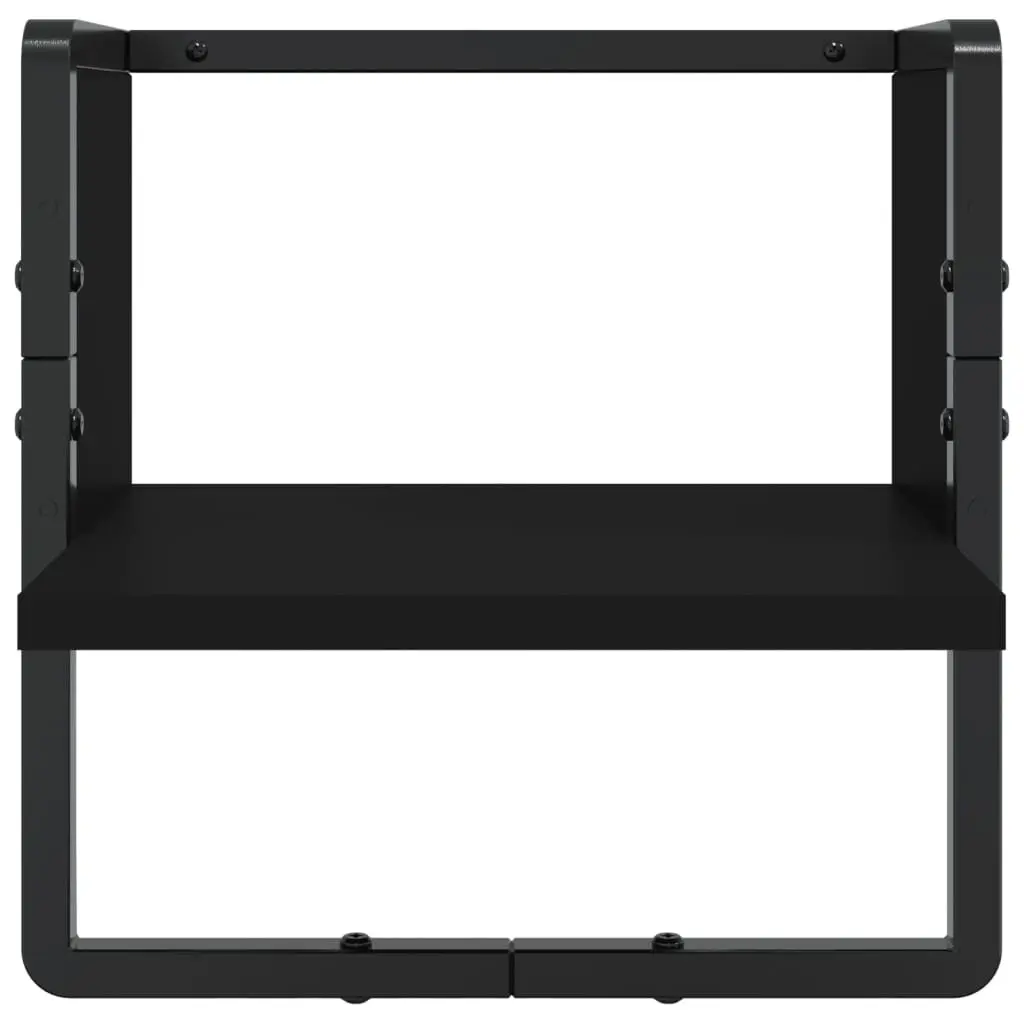 6-Piece Black Floating Shelf Set