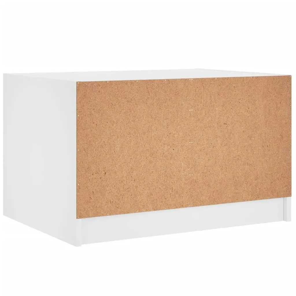 Coffee Table for Living Room with Glass Doors Storage 68x50x42cm