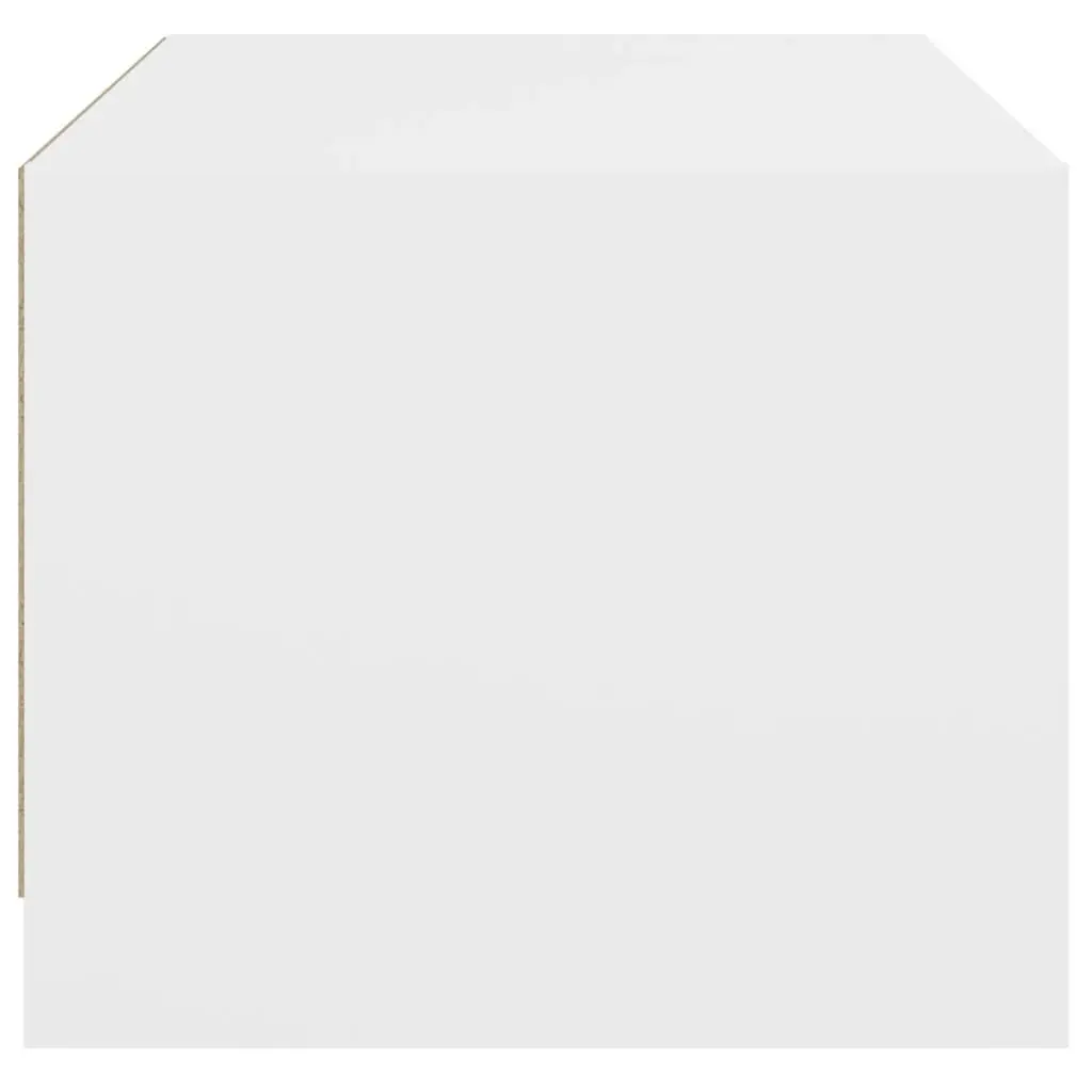 Coffee Table for Living Room with Glass Doors Storage 68x50x42cm