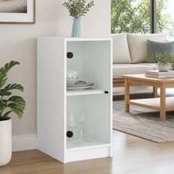 Specifications of White Storage Cabinet with Glass Doors