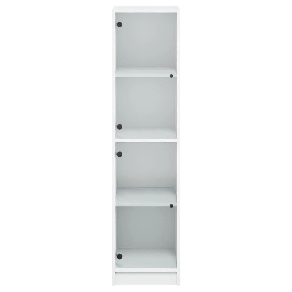 White Highboard Storage Cabinet