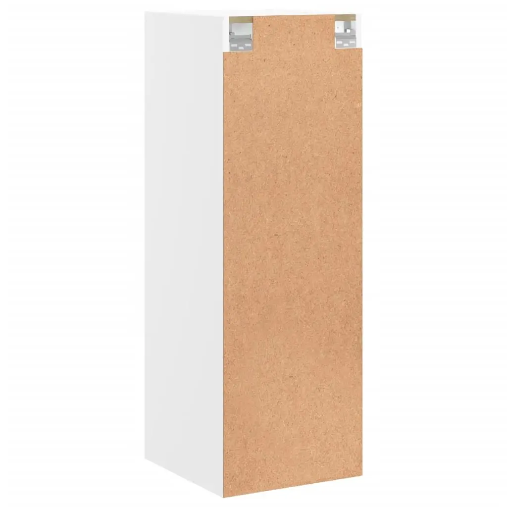 Wall Cabinet White Storage Unit Wall Mounted 35x37x100cm