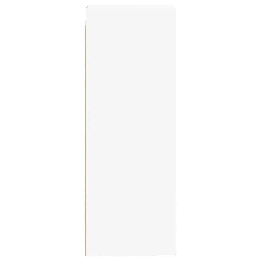 Wall Cabinet White Storage Unit Wall Mounted 35x37x100cm