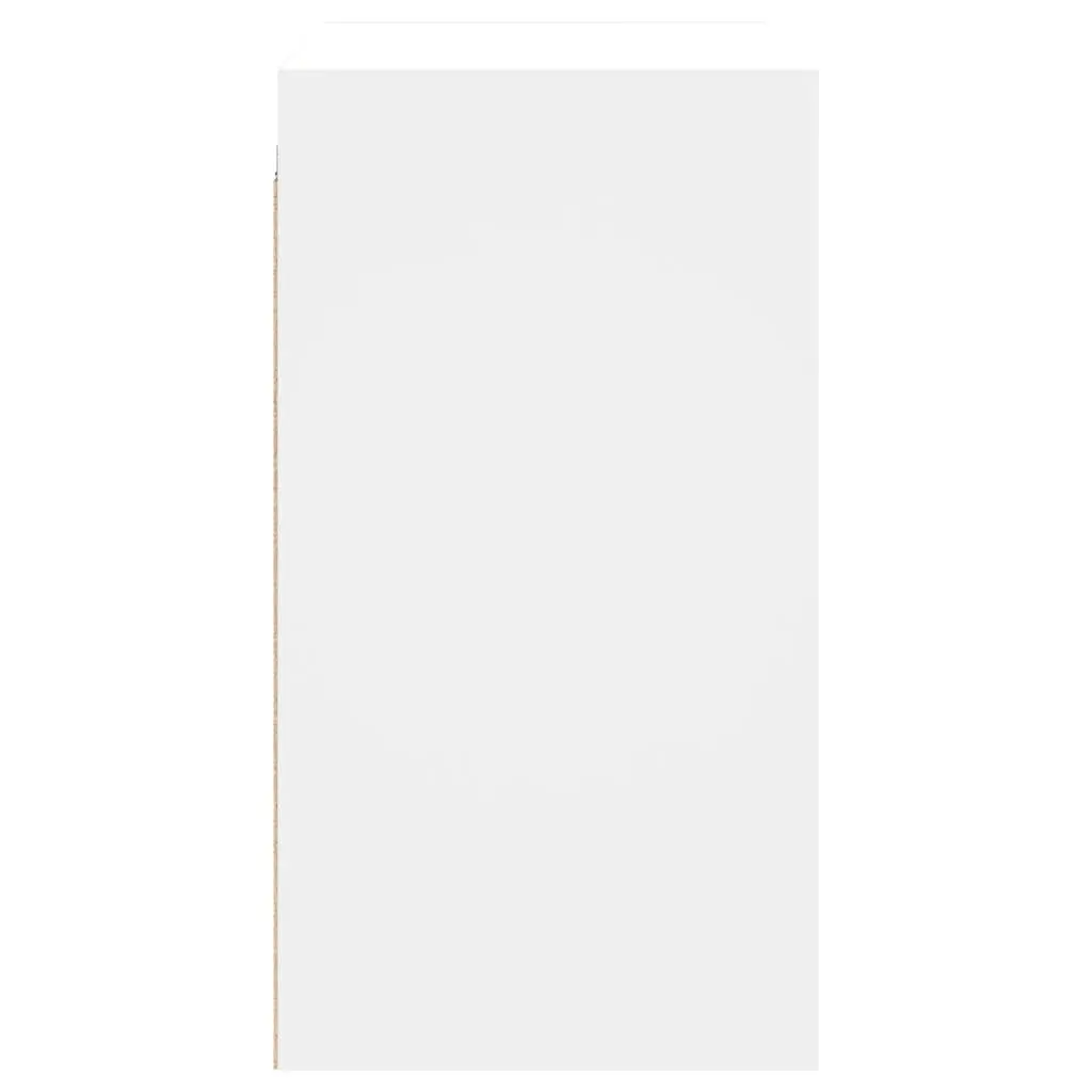 Wall Cabinet for Home 68x37x68.5cm White Storage Unit with Glass Doors