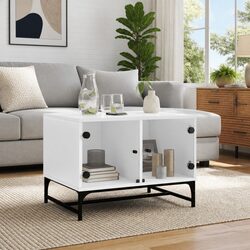 Coffee Table Specifications: 68.5 x 50 x 50 cm, White Finish