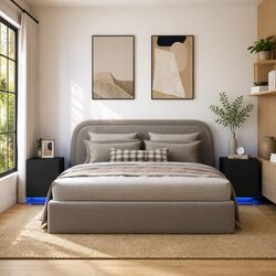 Specifications for Black Nightstands with RGB LED Lights