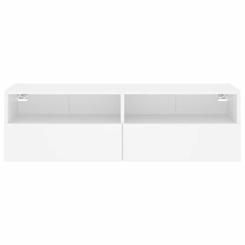 TV Wall Cabinet White Floating Media Unit for Living Room 100 x 30 x 30 cm