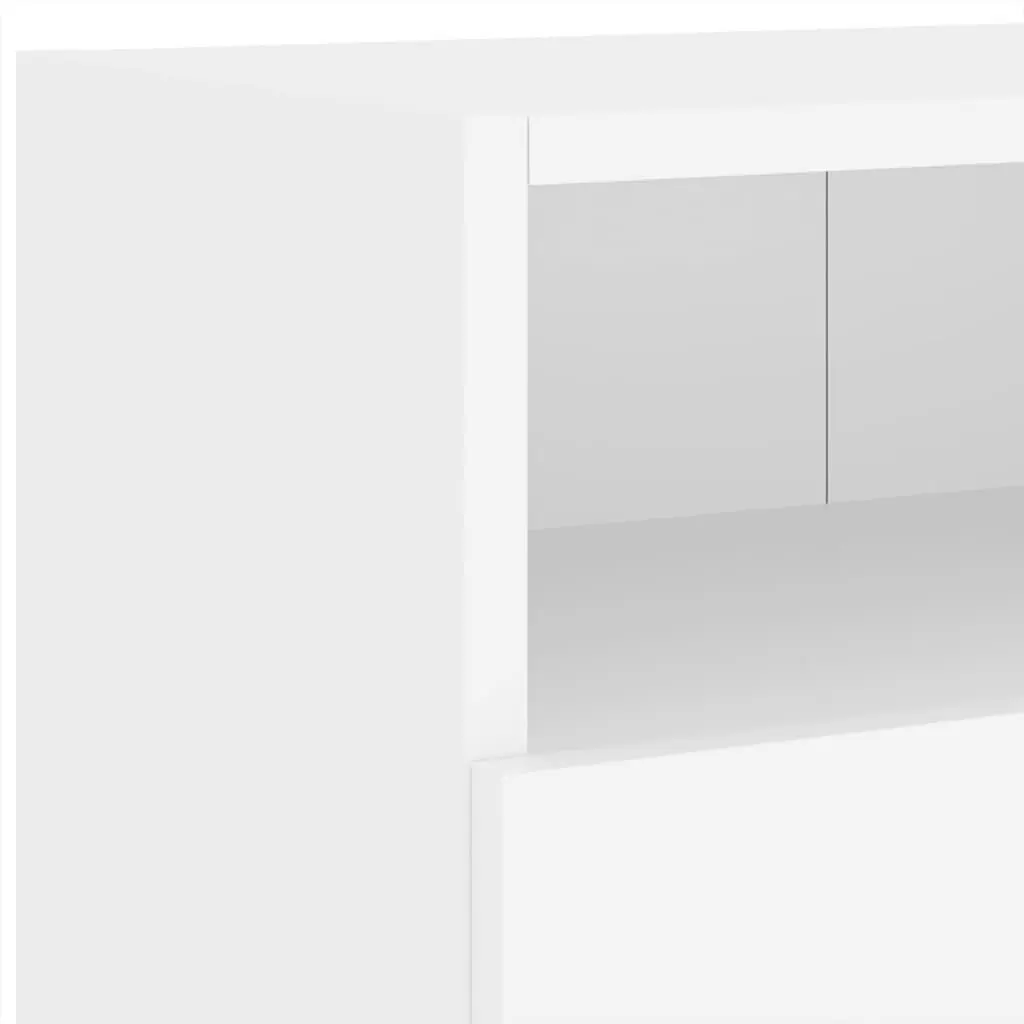 TV Wall Cabinet White Floating Media Unit for Living Room 100 x 30 x 30 cm