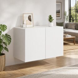 White Media Stand Wall-mounted TV Cabinet 60 x 30 x 41 cm